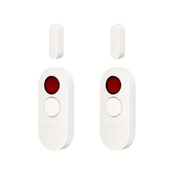 1/2/4ST Trådlöst Fönster Dörr Inbrottslarm, Säkerhetsvarningssystem, Magnetisk Sensor, För Hemmakontor Lager Butik Äldre Barns Säkerhet 2PCS