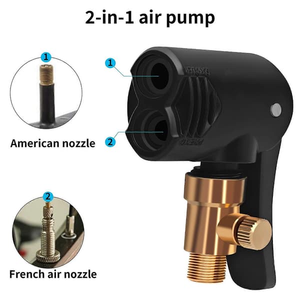 2-paknings bilventiladapter - fransk ventiladapter