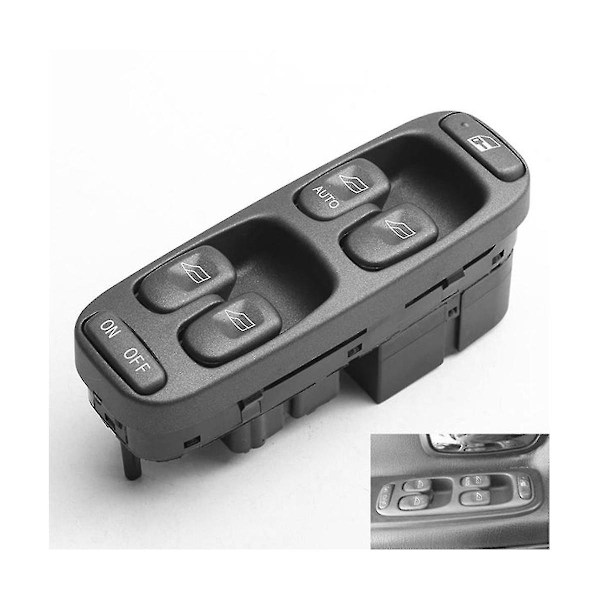 Vindusheis for V70 S70 Xc70 1998-2000 Foran Venstre Elektrisk Vinduskontroll Hovedbryter 863845