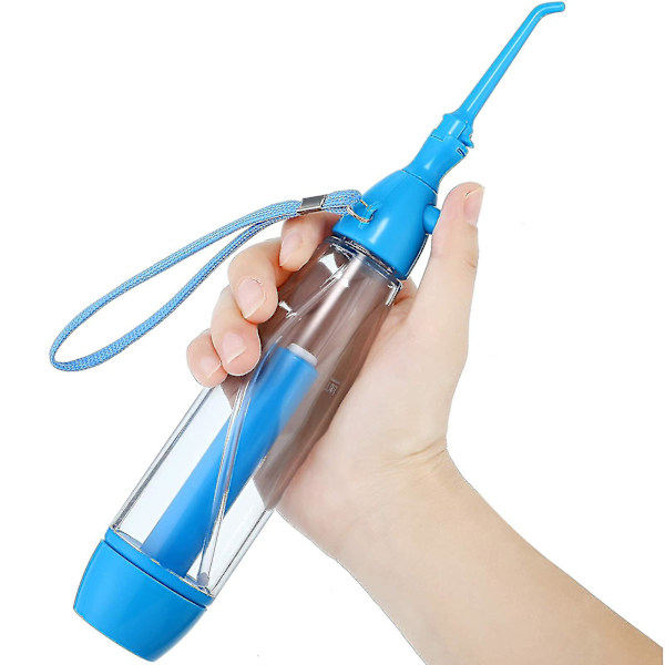 Tonsillikivien Poistaja Hammasvesisuihku Flosser Manuaalinen Pumppu Tyypin Alhainen Paineen Kastelu Tonsillikivien, Kurkkukivun Ja Huonoa Hengitystä Ratkaisu Blue