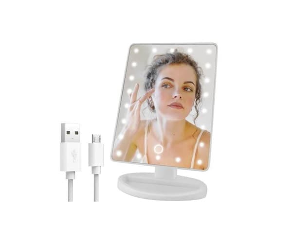Kosmeettinen peili LED-valolla, 1 kpl