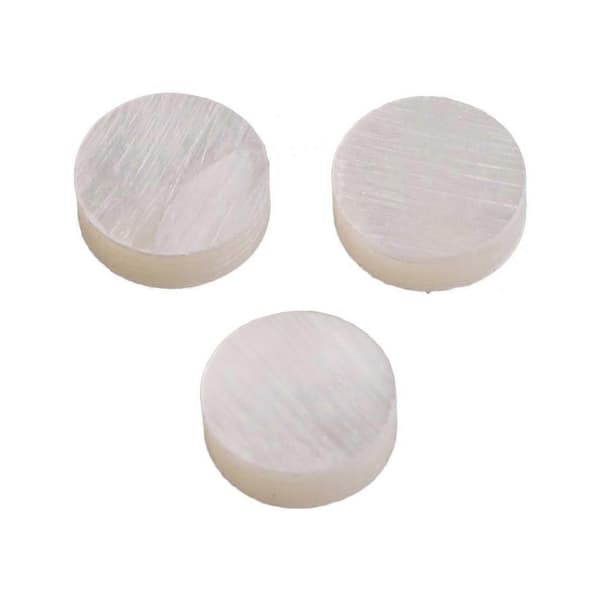 Vit Pärlemorskal Prickband Inläggstillverkare 6mm för Gitarrgreppbräda (20-pack)