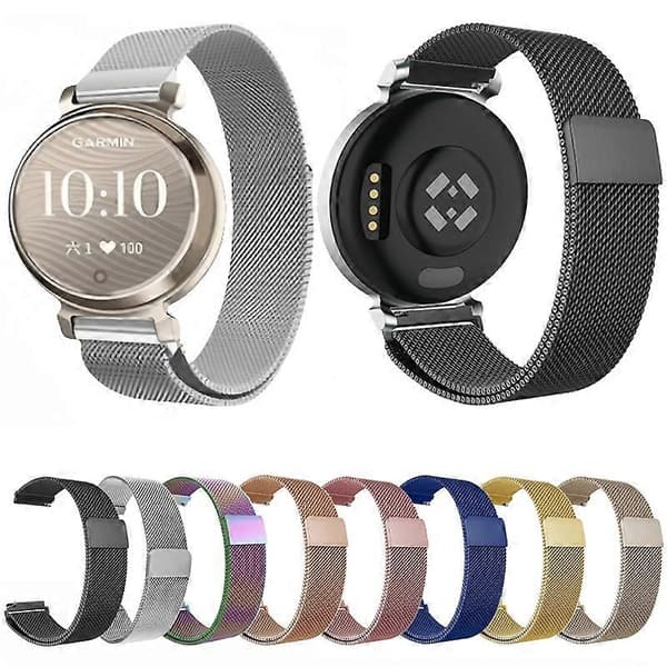 14 mm Milan rustfrit stål urrem til Garmin Lily 2 I6