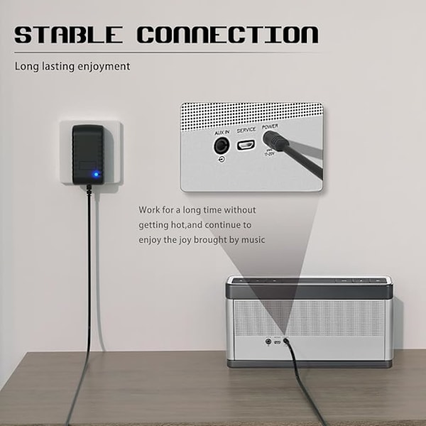 17V-20V 2A AC Adapter Laddare 1000mA för Bose SoundLink 1 2 3 Mobil Högtalare 404600 306386-101