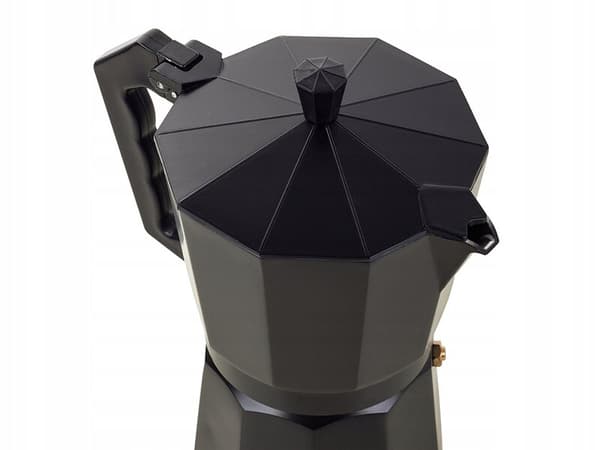 Kaffetrakter, 450 ml, aluminium, svart