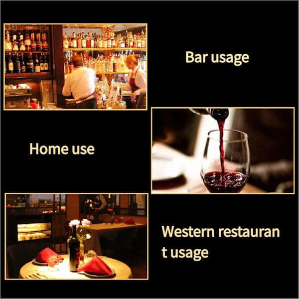 3-i-1 vinkøler i rustfrit stål til køling og beluftning af vin med prop