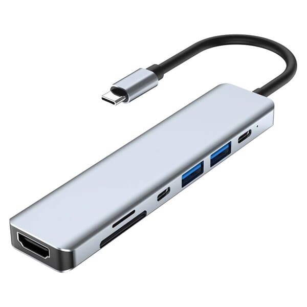 7-i-1 expansionsdocka, Type-C nätverksport, USB multiport expansionsdocka