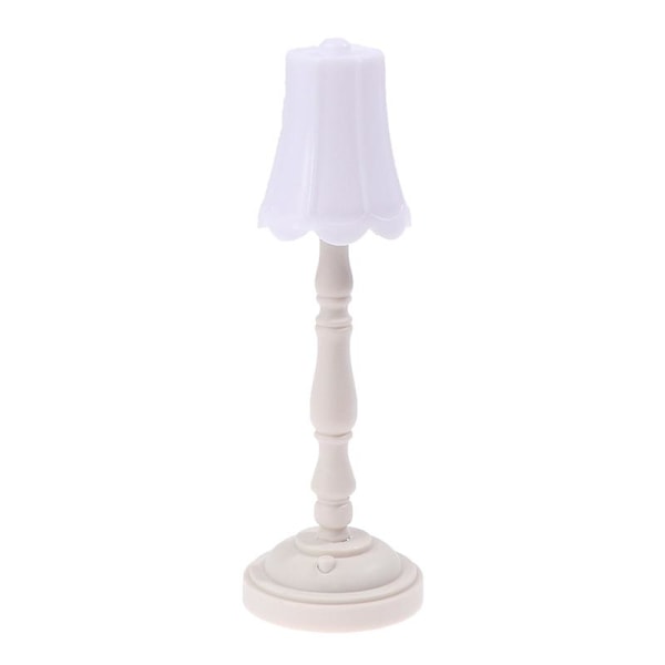 1:12 Dukkehus Miniatyr Gulvlampe LED Lys Dukkehus Møbel Leke