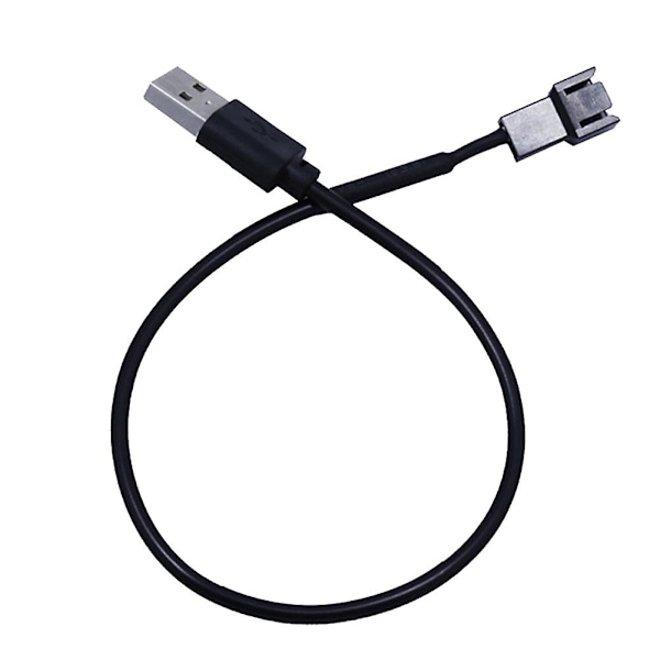 30cm USB Han til 3-Pin Adapter Kabel Konnektor til PC Computer Kabinet CPU Blæser