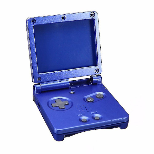Konsolin kotelokuori, näytön linssi, ruuvimeisselisetti työkalut Nintendo GBA SP:lle Blue