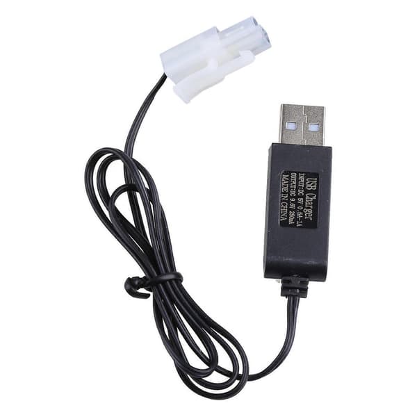 Oplader til 9.6V Ni-Cd Ni-MH Batteri Input Output 250mA KET-2P Stik til RC Legetøj