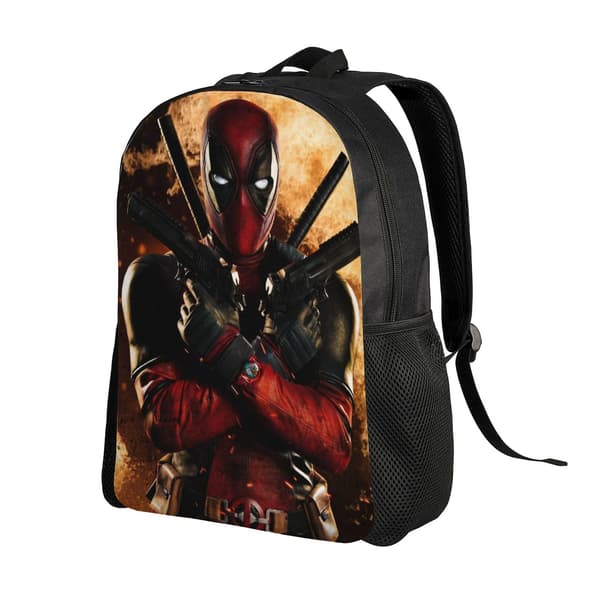 a1227 Deadpool Børne Rygsæk Skoletaske Elementære Elever Bogtasker