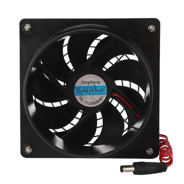 Solcellsdriven Fläkt Effektiv Värmeavledning Ventilation 50W Solpanel Fläkt Kit 512V