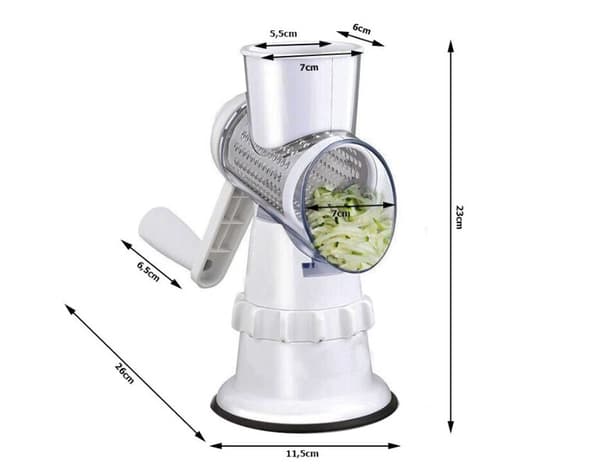 Multifunksjonell grønnsakskutter - slicer, hvit