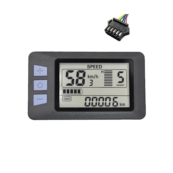 P3h LCD Display Mätare Instrumentpanel 24v-60v Elektrisk Cykel Mätare Display Panel För Elektrisk Scooter