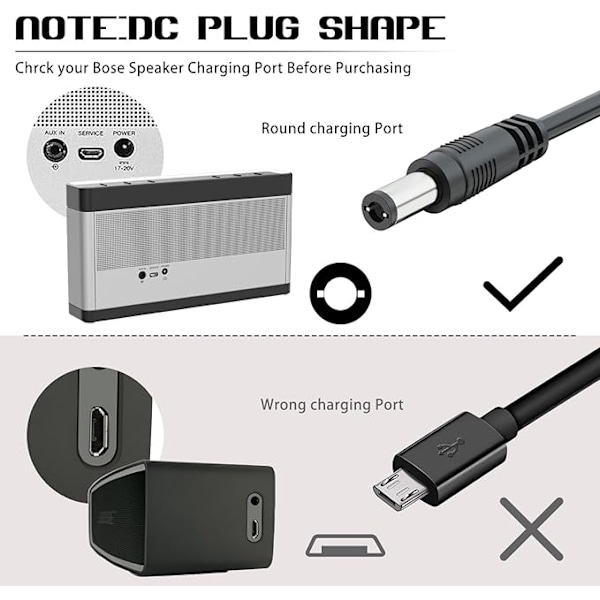 17V-20V 2A AC Adapter Oplader 1000mA til Bose SoundLink 1 2 3 Mobile Højttaler 404600 306386-101