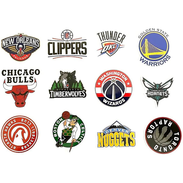 NBA Klistremerke (50 Ark) NBA Basketball For Smarttelefoner, Sykler, Sparkesykler, Ski, Bagasje.