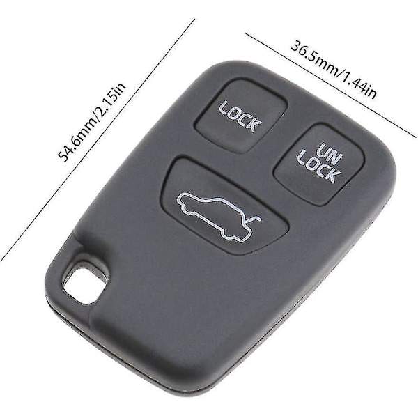 2 stk. Volvo Nøgle Skal Alarmboks Fjernbetjening V70 S70 S40 850 S60 S80
