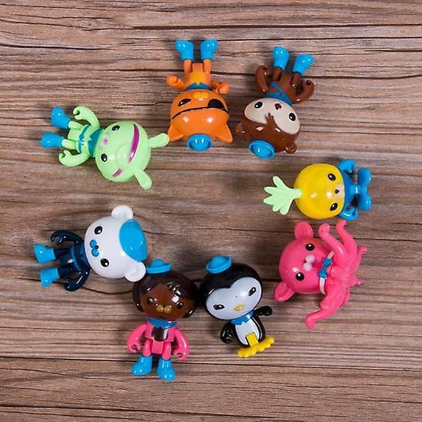 Suminiy.us 8-pack Octonauts Figurer 5-10cm Leksaker Barnacles Peso Kwazii Barnpresenter