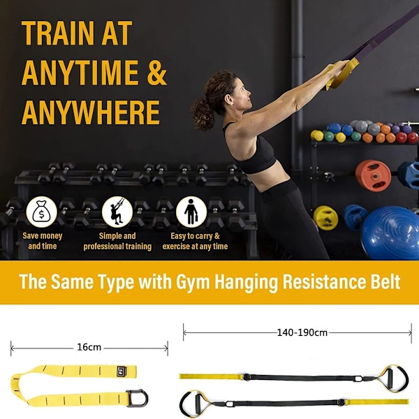 Allt-i-ett Suspension Trainer - Hemmagymsystem för den erfarna gymentusiasten, inkluderar tillgång till Trx Training Club