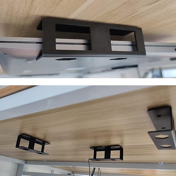 Laptop Stativ Under Skrivebord Pladsbesparende Holder Montering Notebool Holder Display