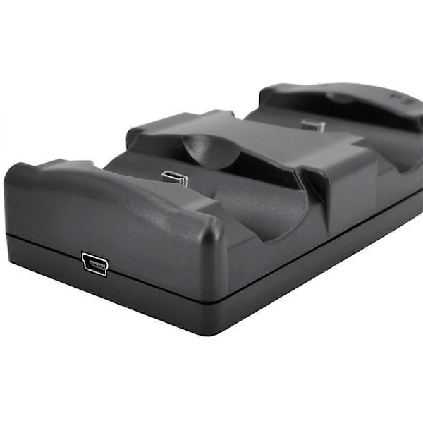 Playstation 3 Controller Opladningsdock Opladningsstation 2 I 1 Med LED Lysindikator Kompatibel Til Playstation Ps3/Move Controller A224