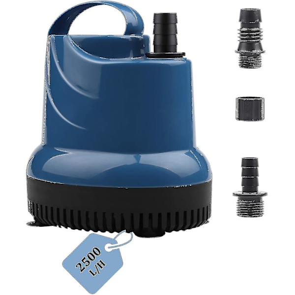 Mini-upotusvesipumppu 2500l/h 40w 230v 2,3m Nostoa 2,5m Kaapeli Puutarhaan, Akvaarioon, Lammikkoon, Suihkulähteeseen