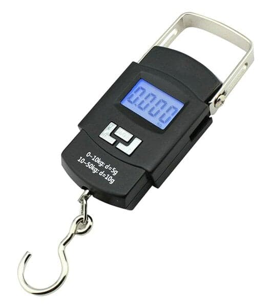 Kompaktit vaaka koukulla, 50 kg