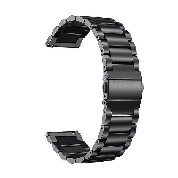 24 mm erstatningsreim i rustfritt stål Black