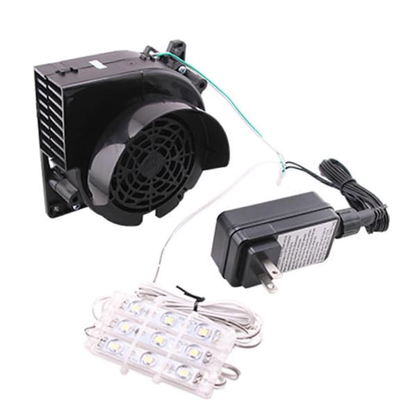 12v 1.5a Oppblåsbar Luftblåser Erstatningsvifte Blåsermotor Med 3 Led-lys