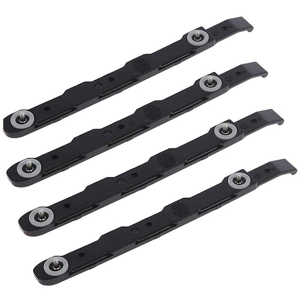 4-pack Chassi Hårddiskmonteringsräls Chassi Hårddiskräls för 3,5-tums Hdd-fäste, svart