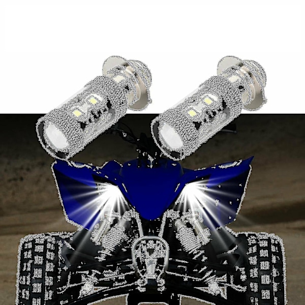 2 st 2025 Ny H6m För Yamaha H6m Raptor 700 700r 2006-2018 50w 6000k Vit LED-lampa