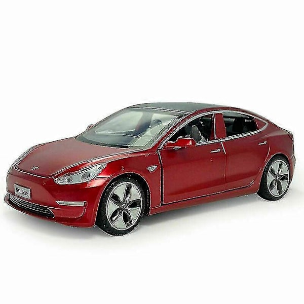 Tesla Model 3 Støbt Modelbil Legetøj