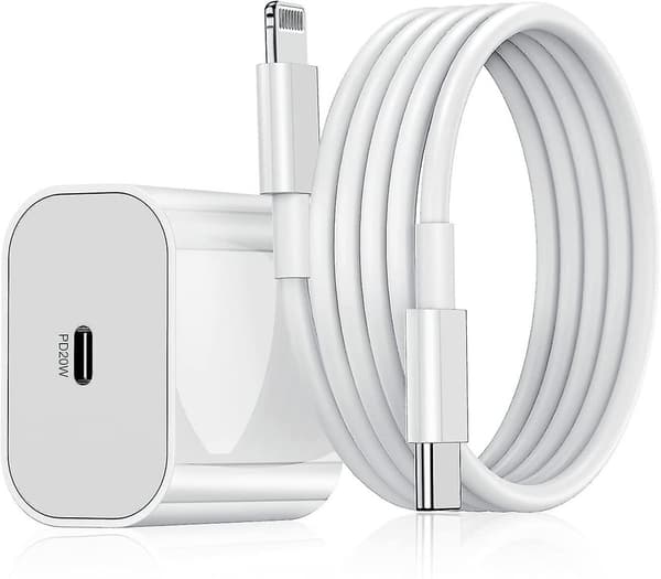 \"iPhone\" hurtiglader USB-C 20 W strømadapter med kabel