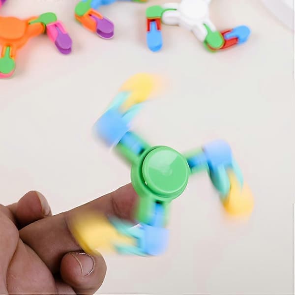 Pakke med 9 fidget spinners til børn og voksne, formbart legetøj til fingerspidserne