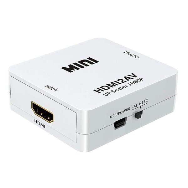 Video konverteringsadapter HDMI til AV RCA-konverter