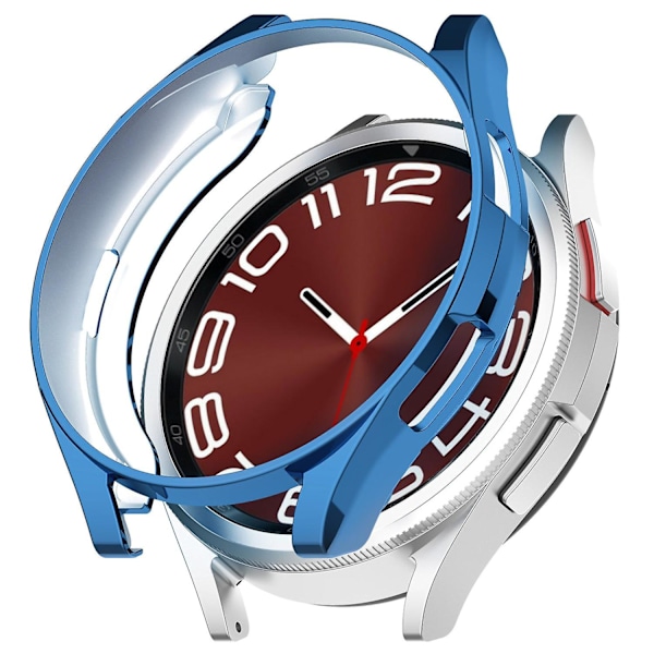 Til Samsung Galaxy Watch6 Classic 47mm Halvt-indpakket Elektroplettering TPU Smart Watch Ramme Etui