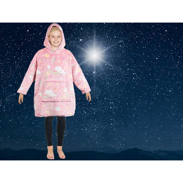 Børne selvlysende trøje, pink