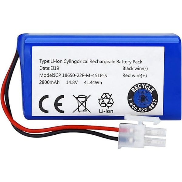 Laderbar Kompatibel Batteri 14.8v 2600mah Roboterstøvsuger Tilbehør Deler Kompatibel A4 A4s A6