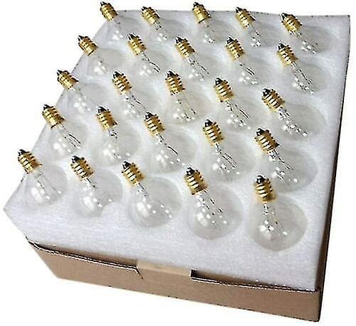 25 stk. G40 kompatible pærer E12 7W kompatible lyslenker