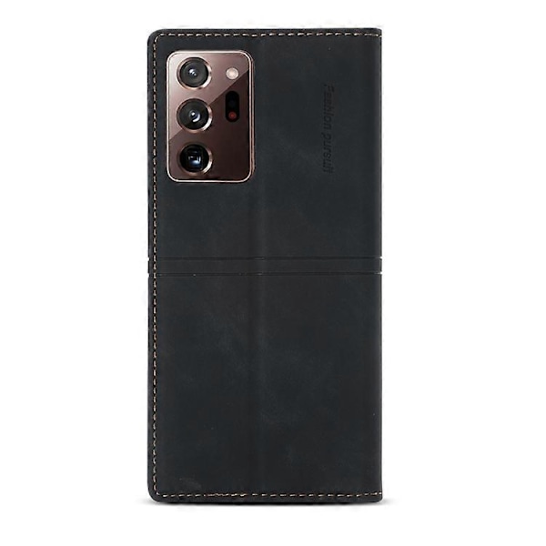 Samsung Galaxy Note20 Ultralle Dream Magneettinen Imu Business Vaakasuuntainen Käännettävä PU-nahkakotelo pidikkeellä, korttipaikalla ja lompakolla Black