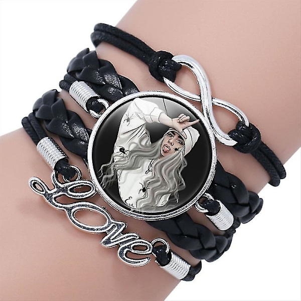 1 stk. Billie Eilish Armbånd, Sort