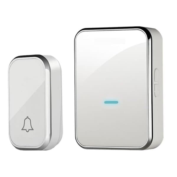 Trådlös dörrklocka LockPrints AP-W25, vit/silver