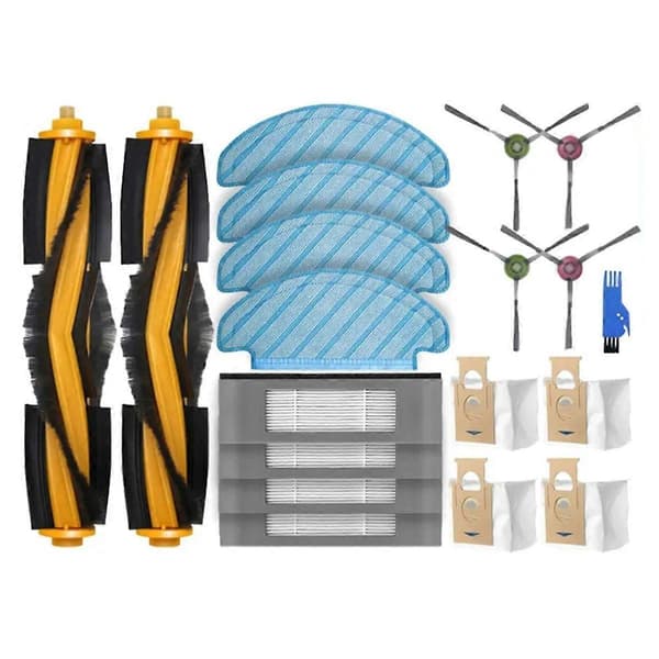 Til Ecovacs DEBOT OZMO T8+ / T8 AIVI / T8 Max / N8 Plus / N8 Pro Hoved Sidebørste Hepa Filter Moppe Støv