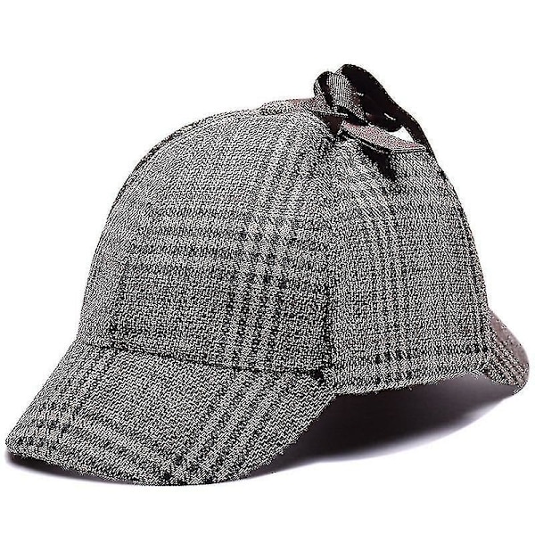 1 st Sherlock Holmes Detektiv Basker Hatt Unisex Cosplay Tillbehör Khaki