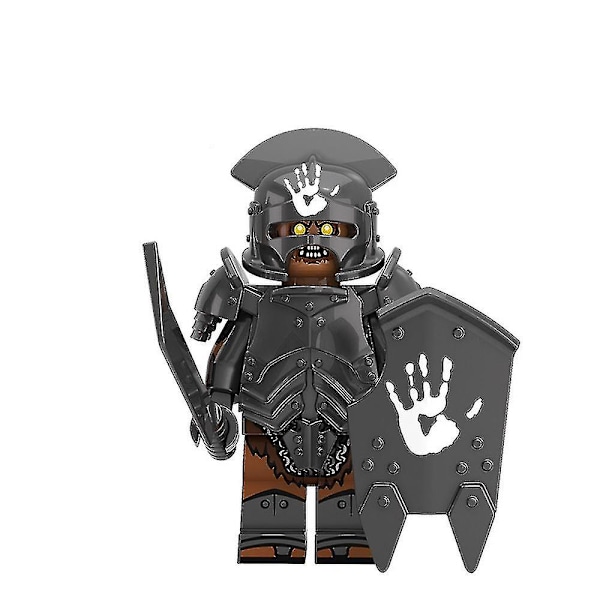 8 st/set Sagan om ringen-serien Minifigurer Byggklossar Kit, Krigare Mini Actionfigurer