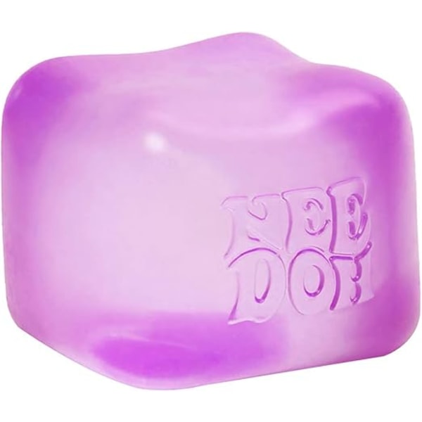 Schylling Nice Cube NeeDoh Stressboll - Sensoriska Leksaker, Ångest- och Stresslindring Random Color