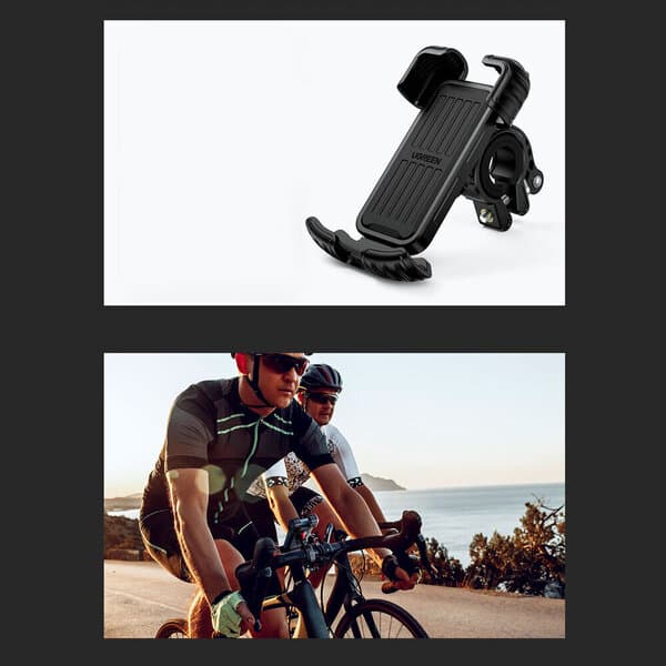Telefonholder til cykel og motorcykel, sort