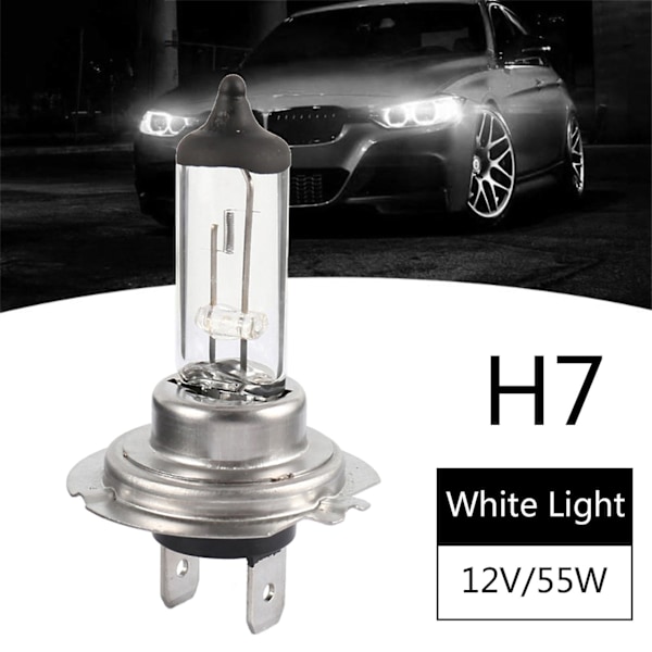 10 st 55W H7 Halogenlampor Bildimma Framlampa Halogenlampa Varm Ljus Biltillbehör Universal Hea