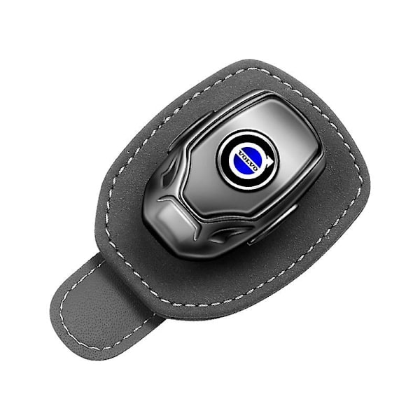 TWYGV Sopii Volvo-auton aurinkolasipidikkeelle, nahkainen lasipidike aurinkolasipidike auton aurinkosuojaan Gray